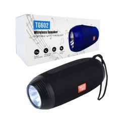 T&G PORTABLE BLUETOOTH SPEAKER TG-602 TF/USB/FM/HANDSFREE/AUX/FLASHLIGHT BLACK T&G PORTABLE BLUETOOTH SPEAKER TG-602 TF/USB/FM/HANDSFREE/AUX/FLASHLIGHT BLACK